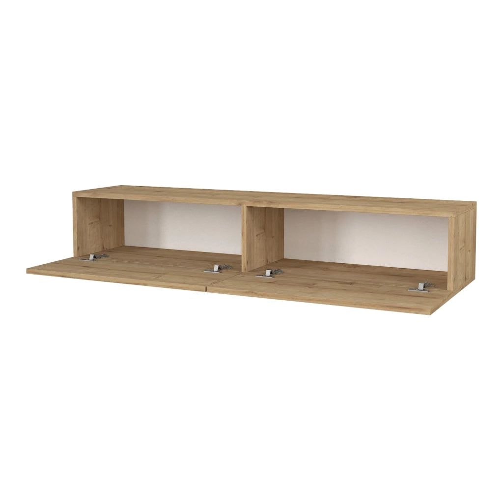 Mobile porta TV 135 x 31 x 25 cm effetto rovere 03_0007865