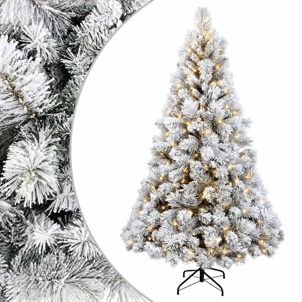 Albero di Natale Artificiale con Rami Pieghevoli 180 cm 300 LED 3466249