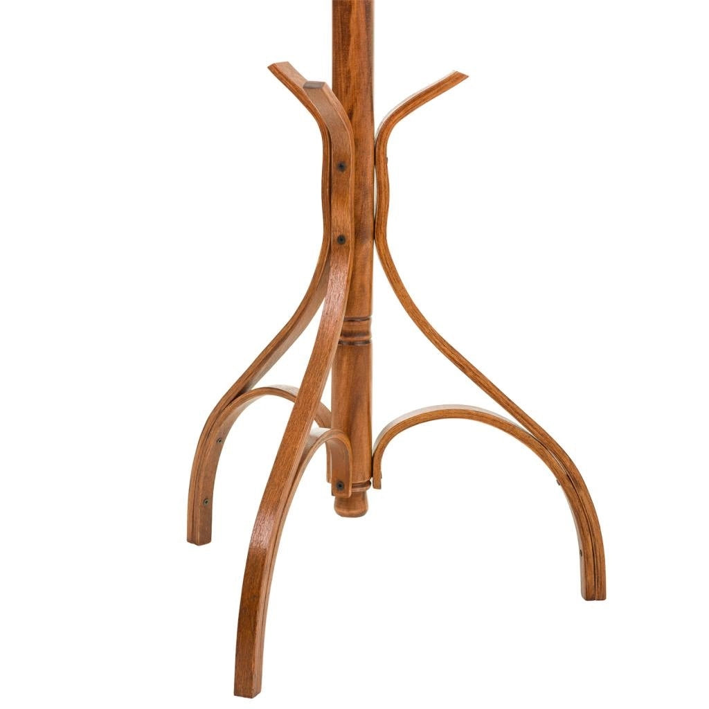 Appendiabiti da terra in legno laccato nocciola 45x45x182h cm