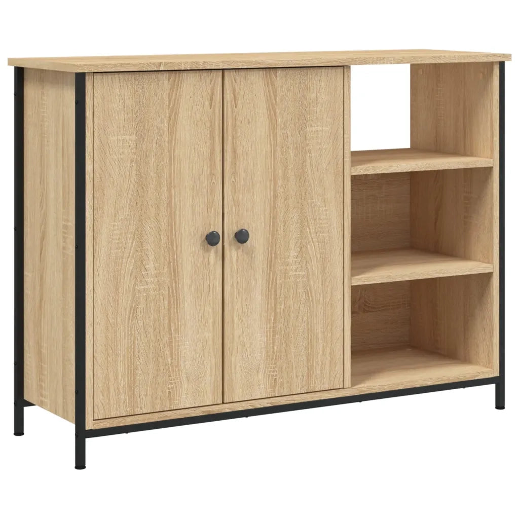 Credenza Rovere Sonoma 100x33x75 cm in Legno Multistrato 835550