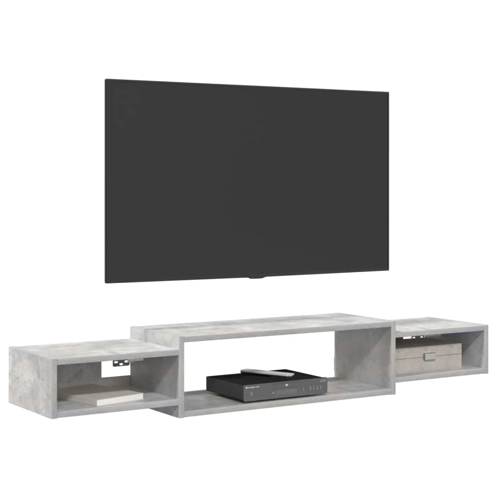 Mobile TV da Parete A parete Grigio Cemento 140 x 28 x 21 cm 8006000