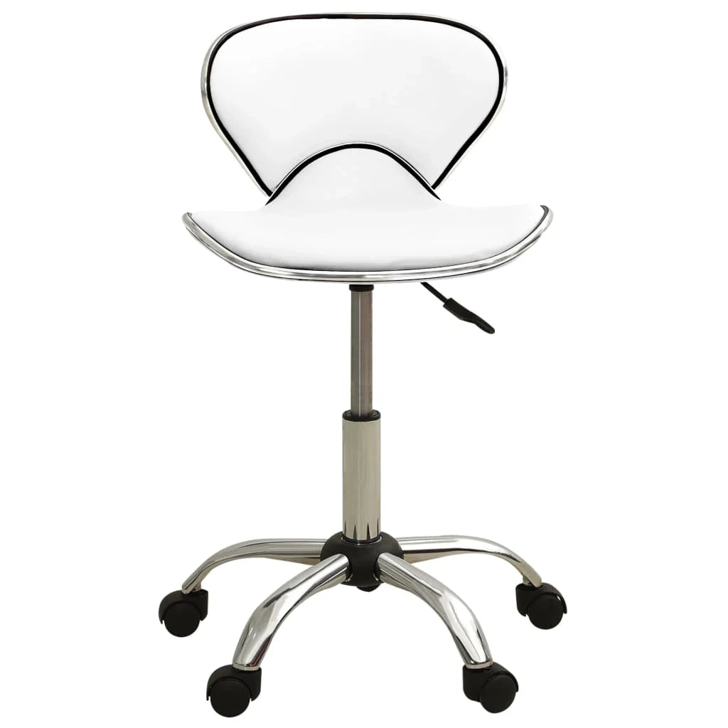 Sedia da ufficio/sedia da studio/sedia da ufficio in similpelle bianca 02_0023986