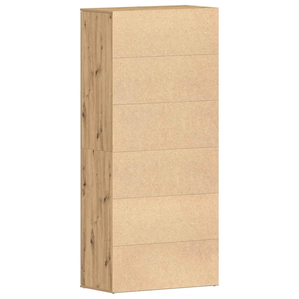 Scarpiera | Mobile per scarpe con porta Rovere artigianale 80 x 39 x 178 cm