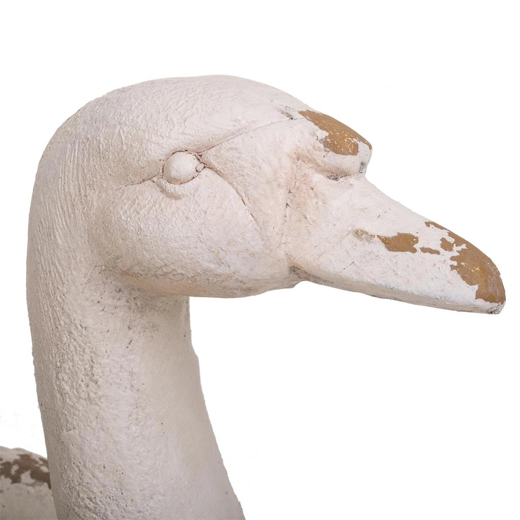 Fioriera decorativa cigno in magnesio 51x35x48h