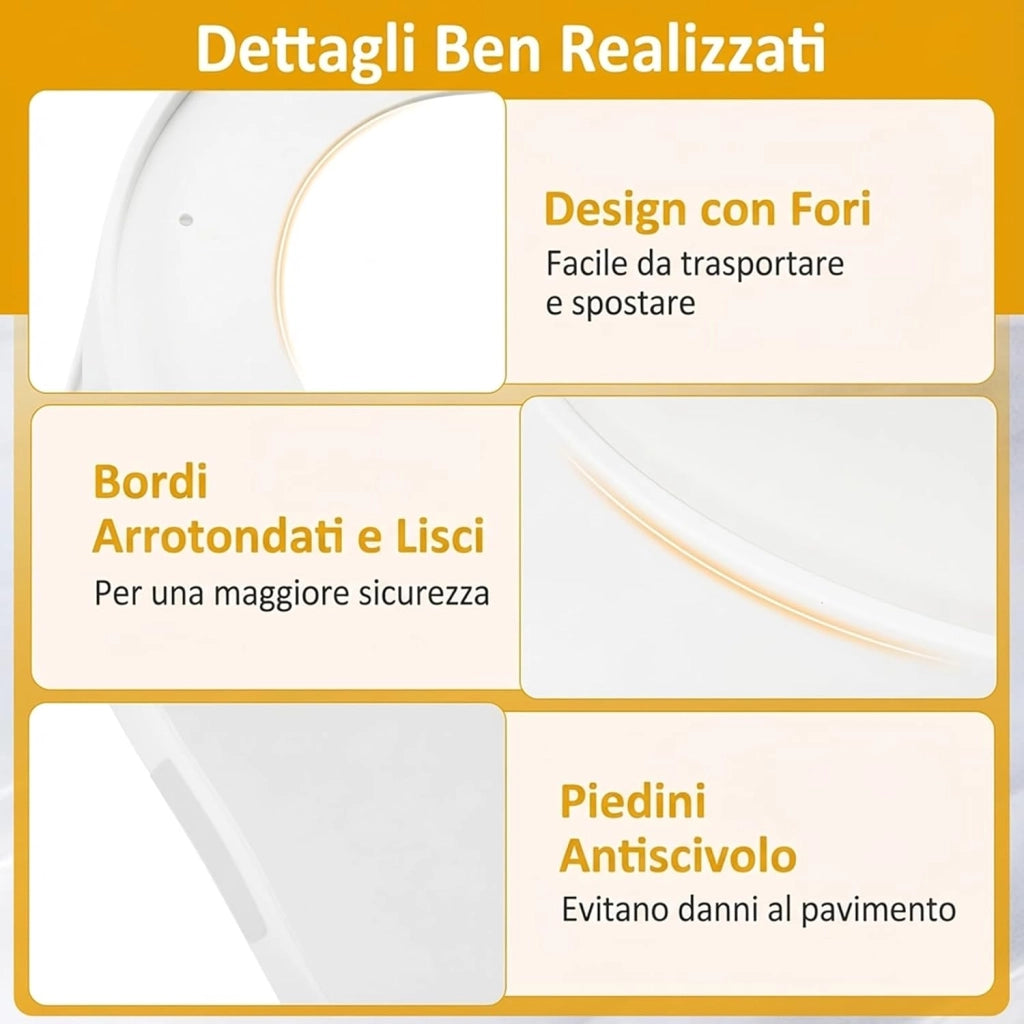 Set di 8 Sgabelli Impilabili, Sgabelli in Plastica, Sedie Portatili Senza Schienale per Scuola, Aula, Studenti, Adulti, Soggiorno, Sala da Pranzo, Casa e Ufficio, Senza Montaggio