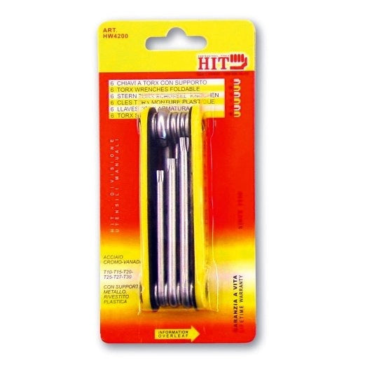 Serie chiavi Torx pieghevoli