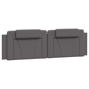 Letto Viana con Materasso Grigio 180x200 cm in Similpelle 3208813