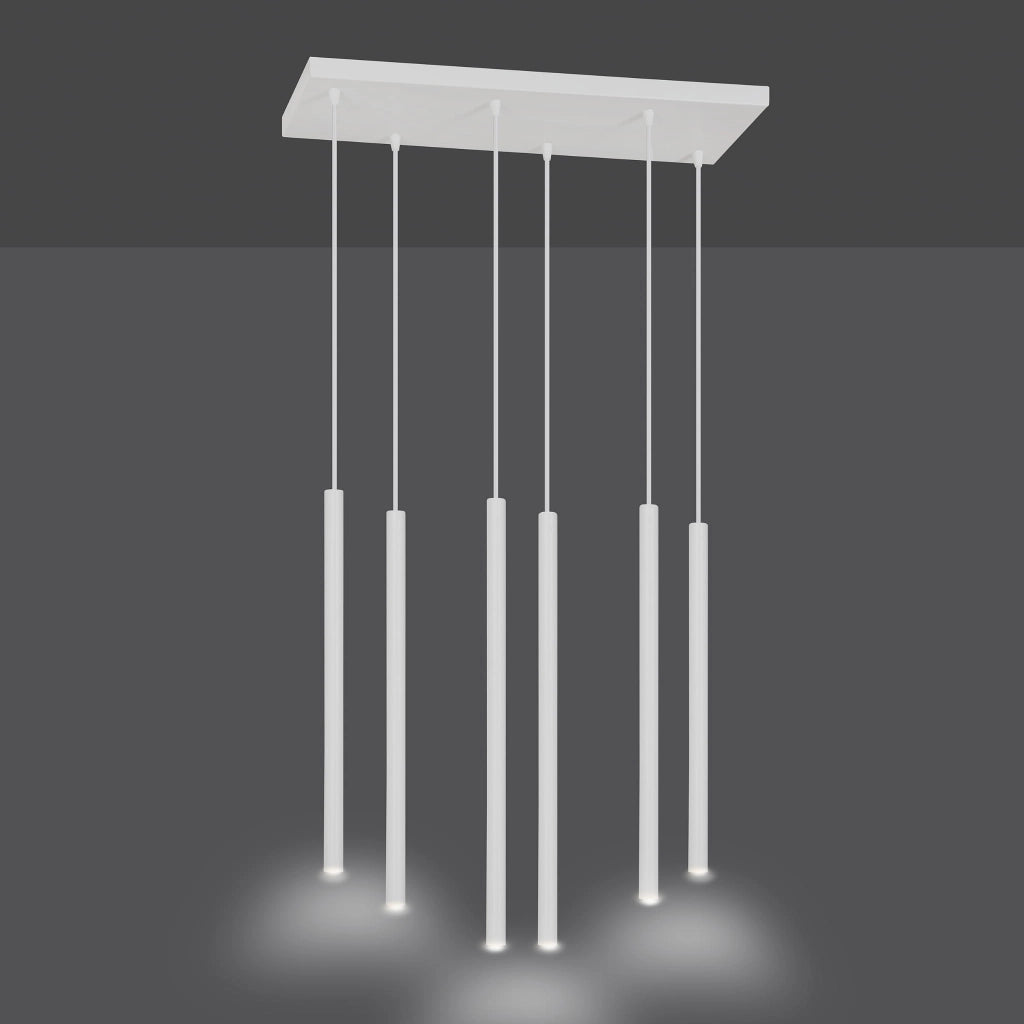 Lampadario Emibig Selter 6 Bianco metallo 6xG9 IP20