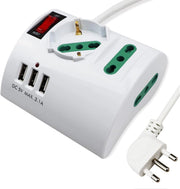 ciabatta Multipresa da Scrivania Tavolo con Presa 3 Prese 3 USB e interruttore extrastar