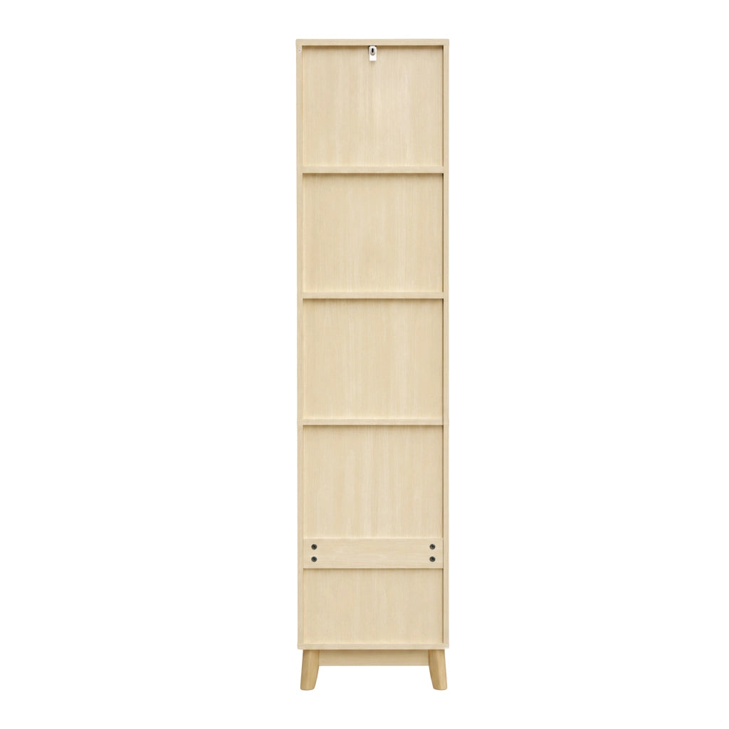 Mobile da bagno con anta reversibile e cassetto - per bagno - MDF - 40×36×172 cm - naturale