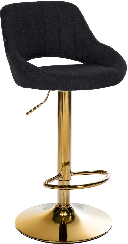 Sgabello da bar tessuto Milet oro 10