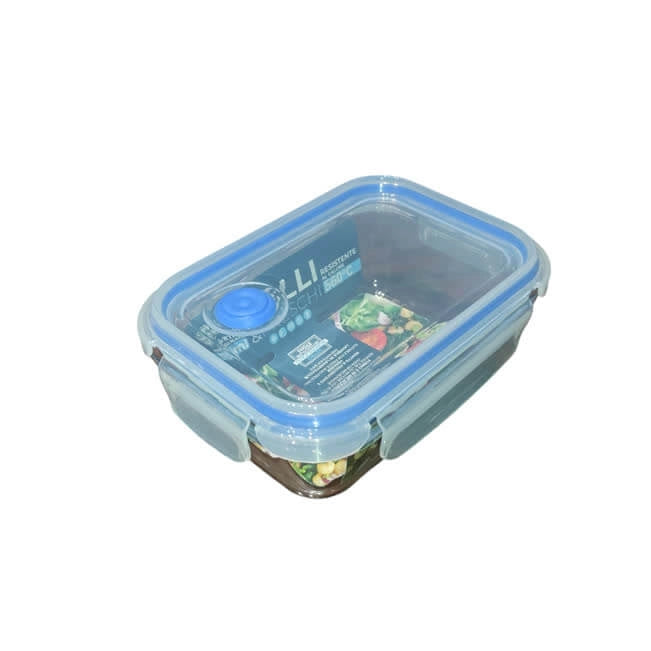 Contenitore ermetico rettangolare in vetro 1520 ml 23×17,5 cm