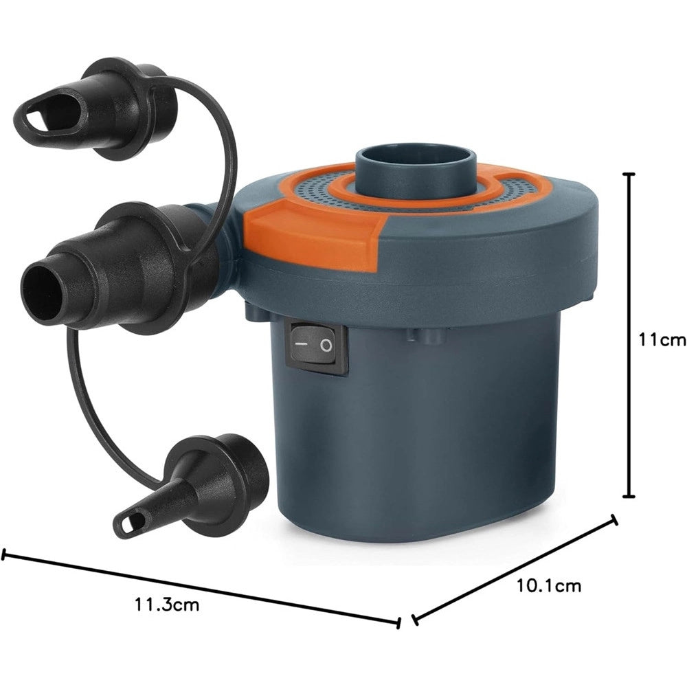 Trade Shop - Pompa Ad Aria Elettrica Di Gonfiaggio Con Adattatori Per Valvole 220v Portatile 020053 -