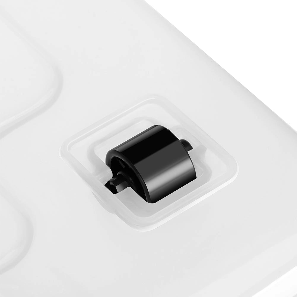 Set 4 Scatole Contenitori Salvaspazio Porta Oggetti da 30L Portaoggetti in Plastica Trasparente