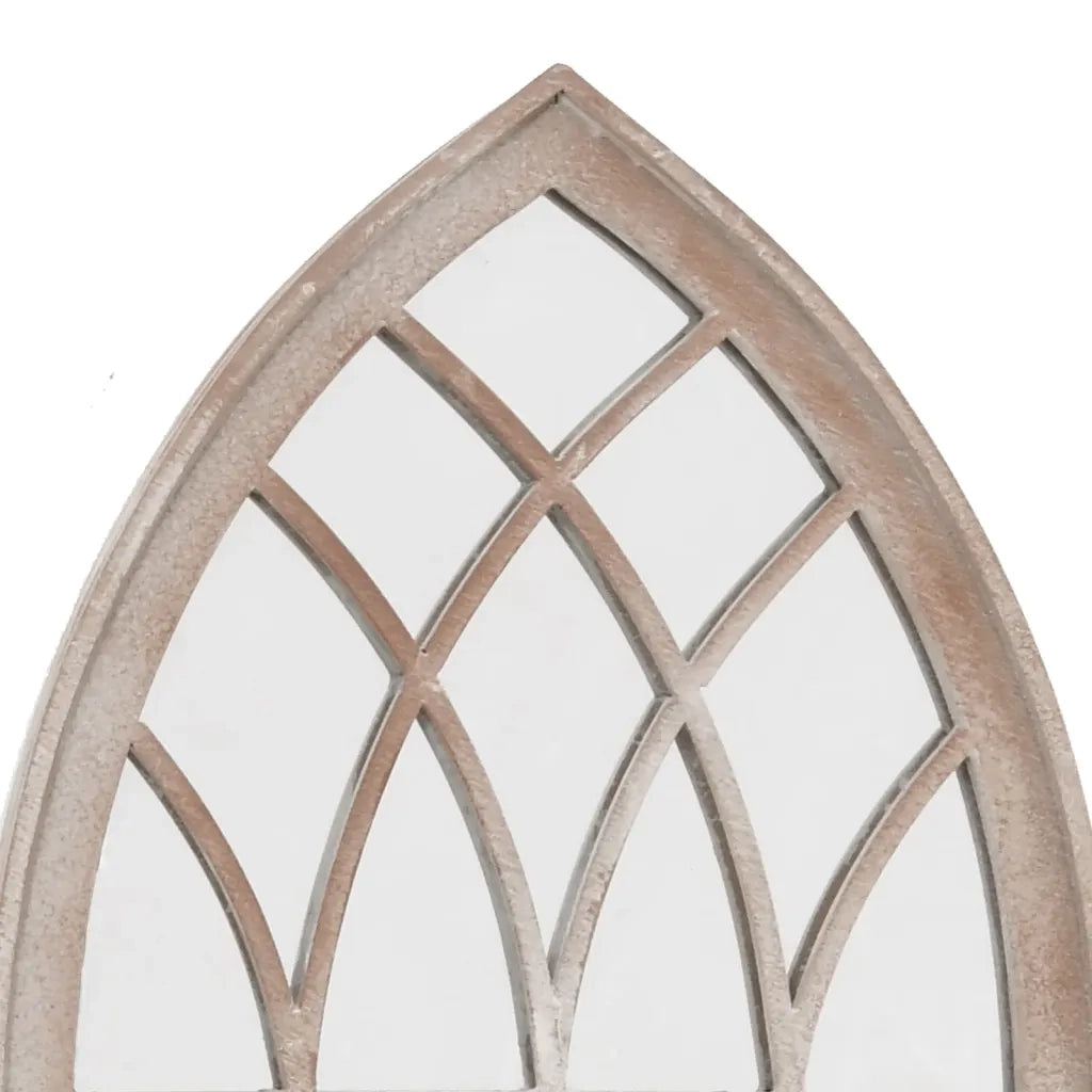 Specchio da Giardino-Specchio Decorativo-Specchio Esterno Sabbia 70x30 cm in Ferro per Uso Esterno 822943