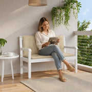 Garden Bench Cushion, Beige, 120x(5050)x7 Cm, Oxford Fabric