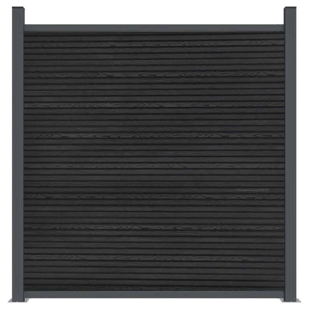 Pannello di Recinzione Grigio 526x186 cm in WPC