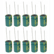 Condensatore Elettrolitico Low ESR 1000uF 16V – Alta Capacità, Dimensioni Compatte 10x17mm, Temperatura -40°C a +105°C