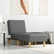 Chaise Longue in Tessuto Grigio Scuro