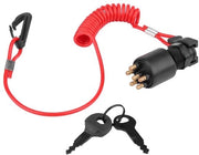 Chiave a contatto per motori fuoribordi - Sicurezza - Corda di sicurezza - Nero - 5005801