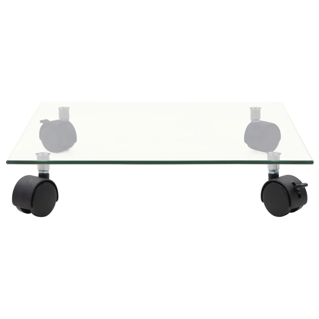 Carrelli Porta Piante 4 pz 35x35 cm Vetro Temperato Quadrati 3144027