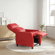 Divano Sedia-Poltrona Massaggiante Rosso Similpelle 122358