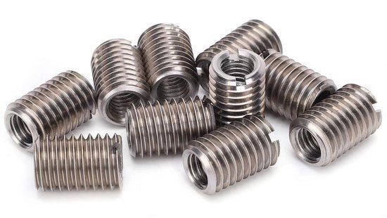 Conversie Schermo 10 pezzi - Mozzo di Accoppiamento in Acciaio Inossidabile - M8 Interno/M12 Esterno - Reduttore di Sezione - Qualità Elevata - Lunghezza 18 mm - Reduttore di Sezione