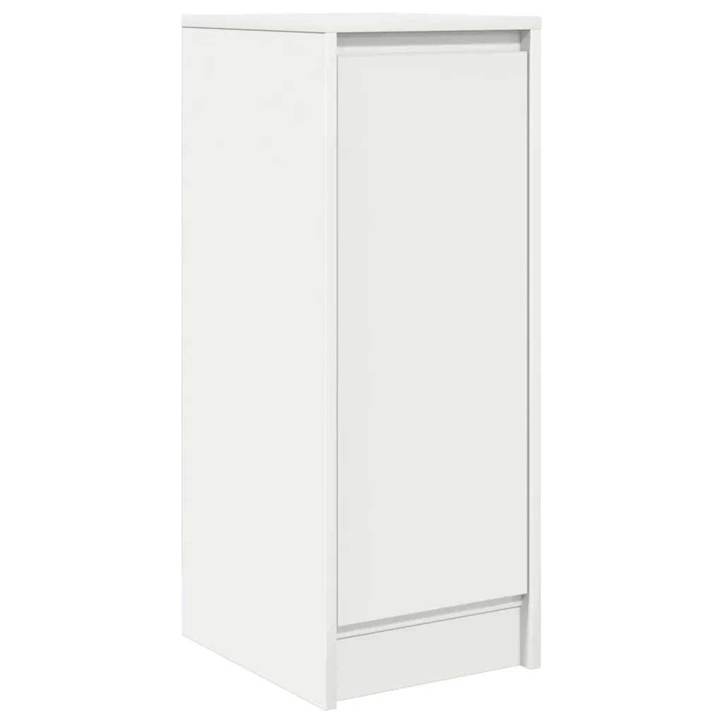 Credenza-Buffet-Armadio da cucina Bianca 29,5x34x76 cm in Legno Multistrato 843569
