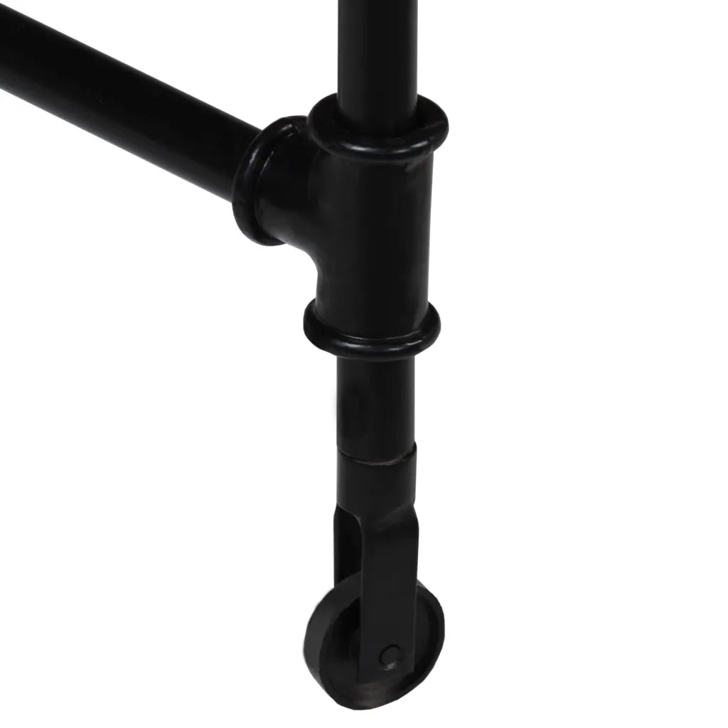 Scrivania in Legno Massello di Mango e Acciaio 110x50x96 cm 244947