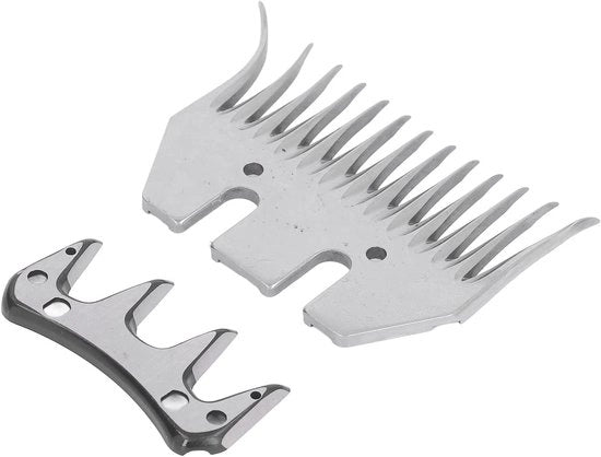 Kit accessori per tondeuse con peigne per capelli, schapenschaar, lama, forbici, tondeuse, cutter e trimmer, set completo con 13 denti, alta resistenza in acciaio inossidabile.