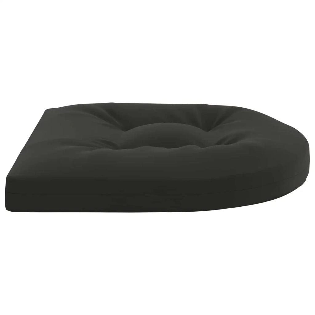 Cuscini per Sedia in 4 Pezzi 4 pz 100% Poliestere Nero 945296
