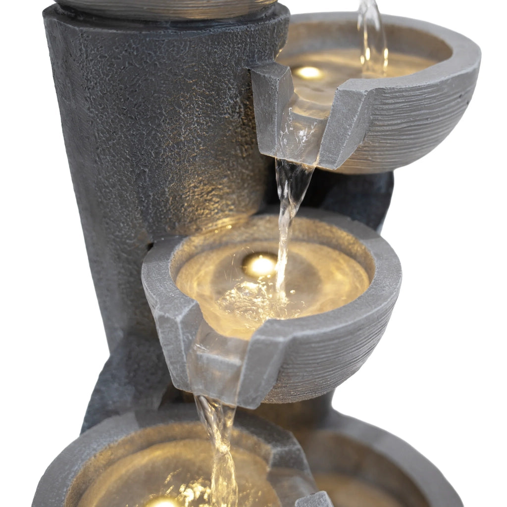 Fontana da Giardino Elettrica con LED e Cascata – Illusion Lagoon