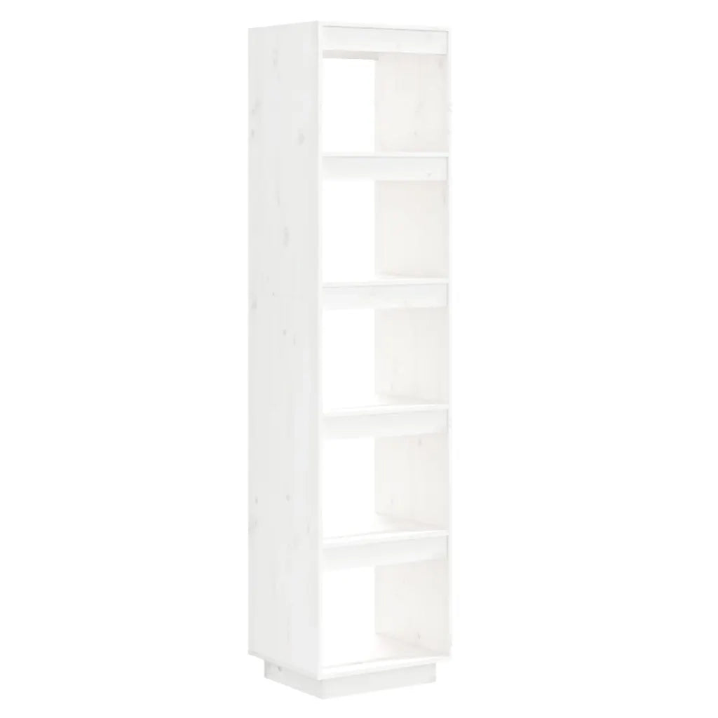 Libreria/Divisorio Bianco 40x35x167cm in Legno Massello di Pino cod mxl 9856