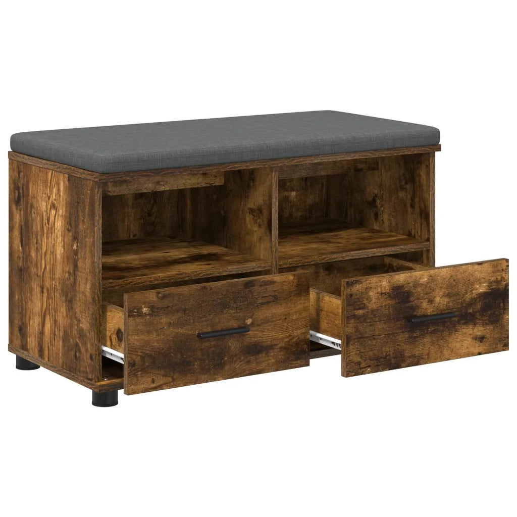 Panca per ingresso Quercia Affumicata 80 x 38 x 46 cm 891460