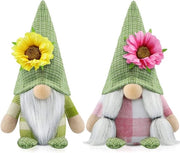 Decorazione di Pasqua - Set di 2 Decorazioni di Pluche con Topolino per Decorazione di Casa, Cucina, Fattoria, Pasqua, Festa, Sfilata