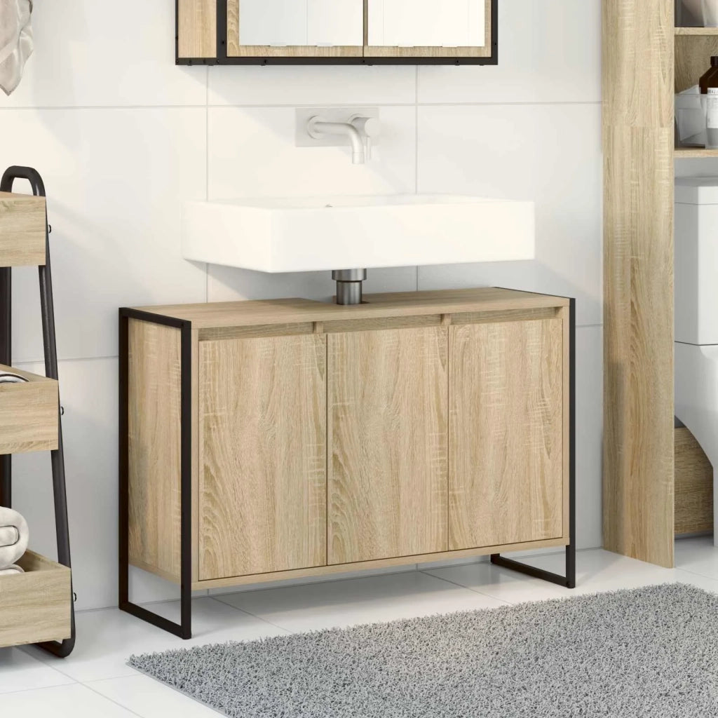 Mobile da Bagno Sonoma 90 x 30 x 60 cm Legno multistrato