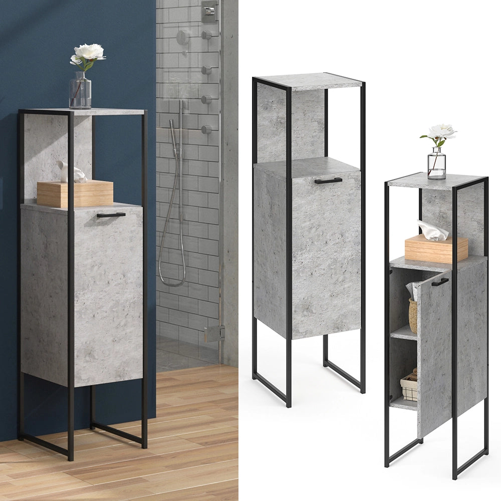 Vicco Mobiletto bagno Calcestruzzo 33 x 120.4 cm