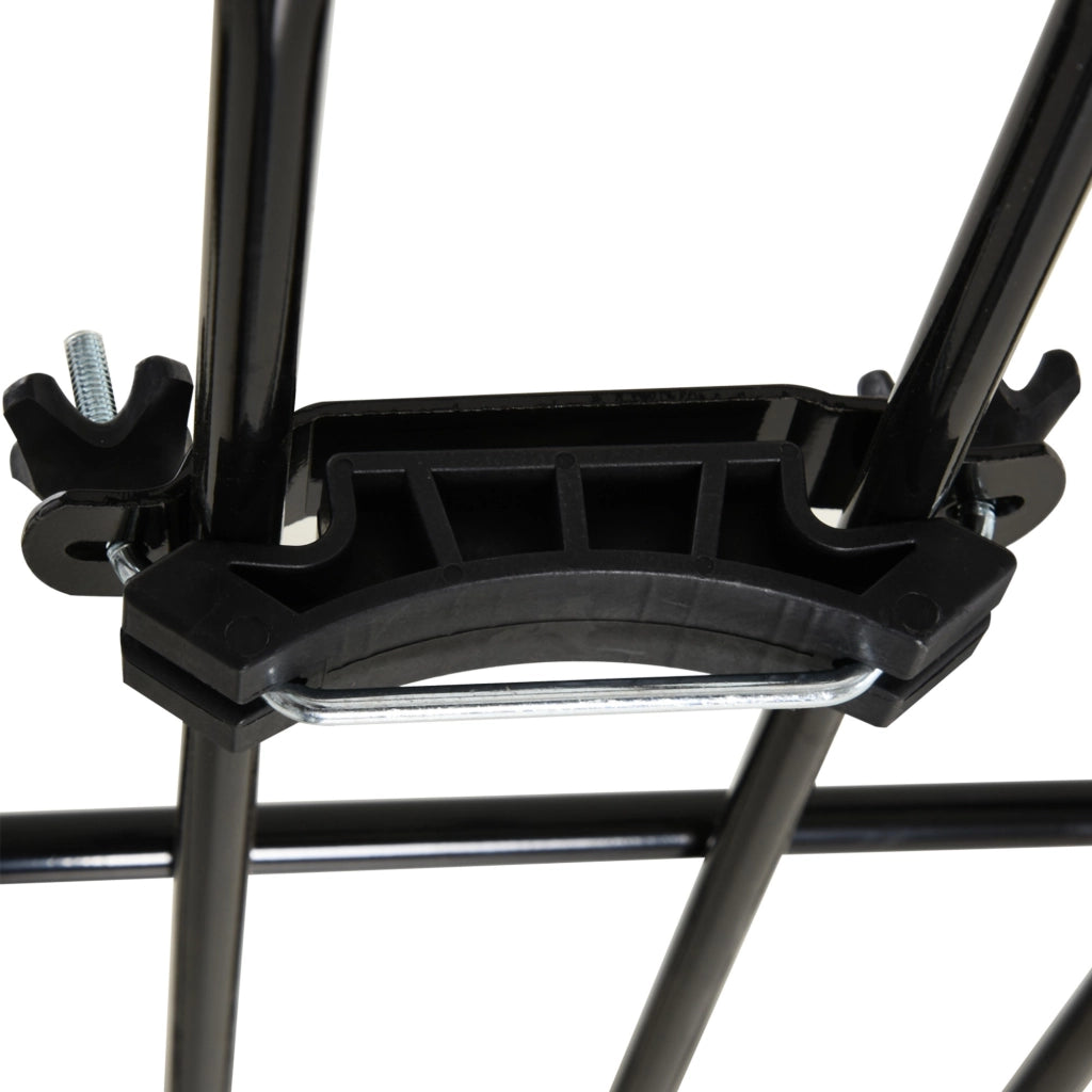 Cestello da tetto auto regolabile in metallo nero, portapacchi universale 109/162x99x16 cm