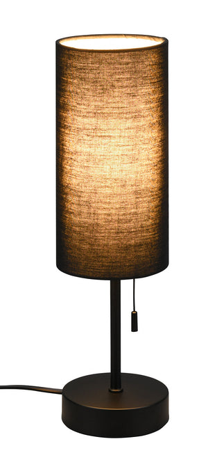 Lampada da Tavolo da Interno Attacco E14 in Metallo Nero Opaco