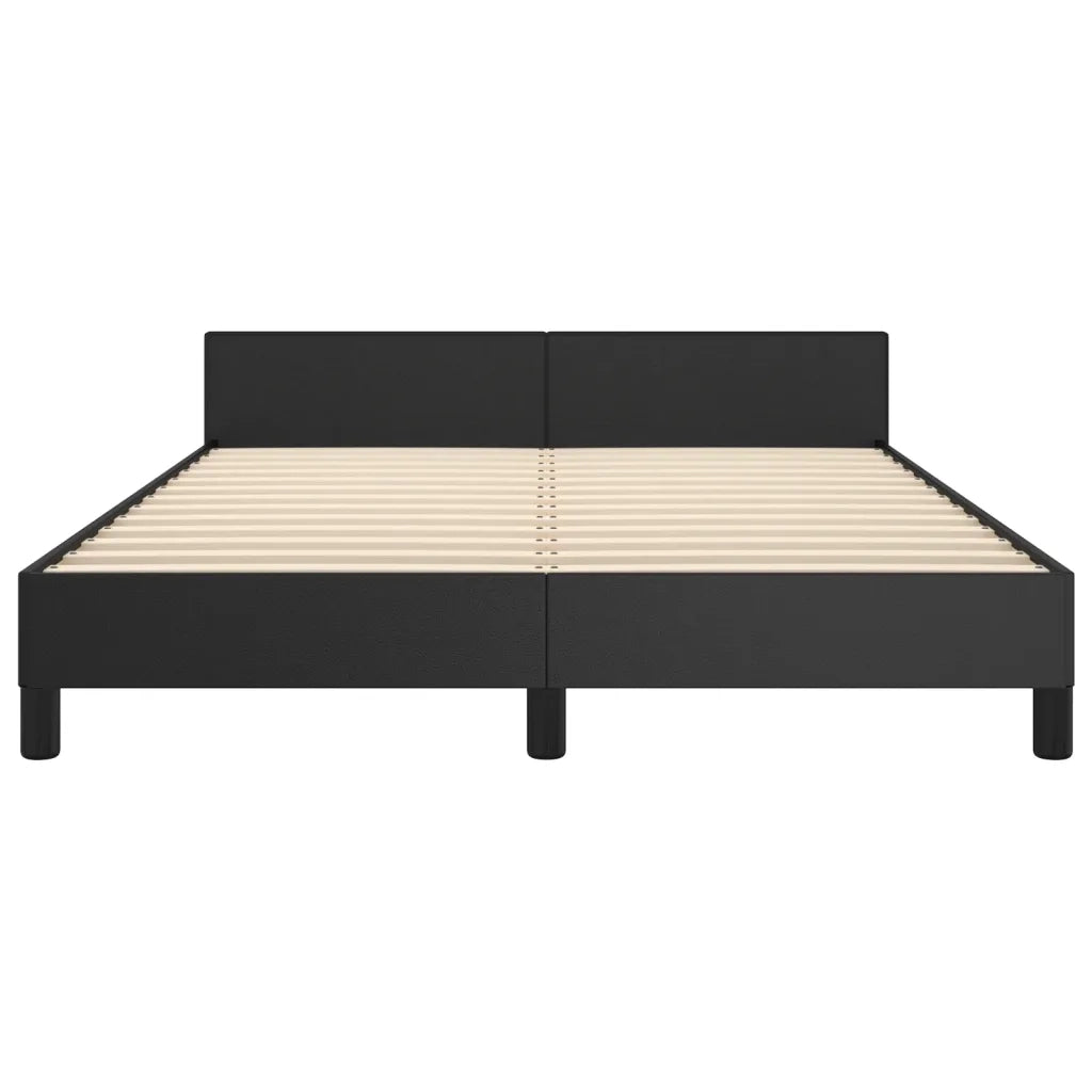 Giroletto con Testiera Nero 140x200 cm in Similpelle cod mxl 73400