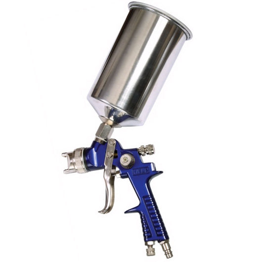 Aerografo FIXLINE Pistola Verniciatura professionale Con Serbatoio 600ml In Alluminio