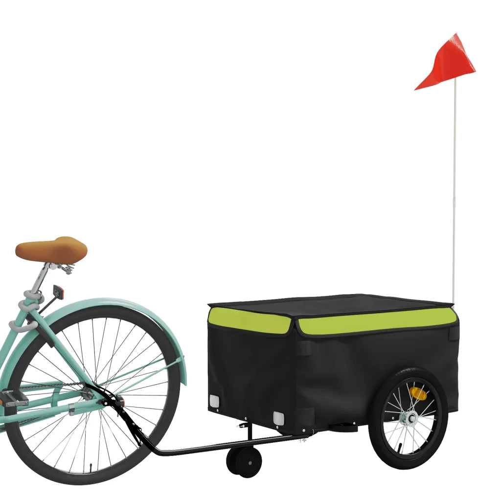 Rimorchio da Bici Nero e Verde 45 kg in Ferro CFW7354212
