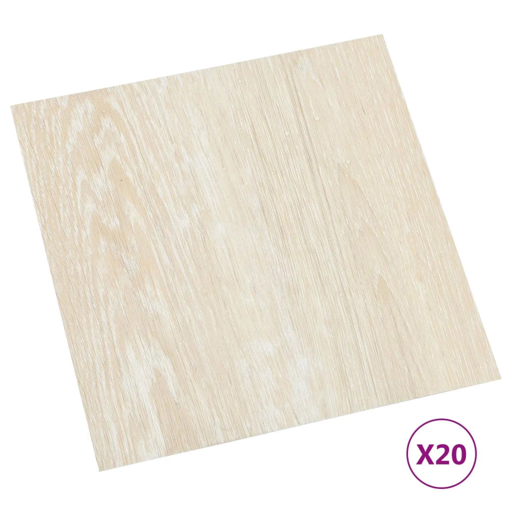 Plance per Pavimentazione Autoadesiva 30,5 x 30,5 cm 20 pcs PVC