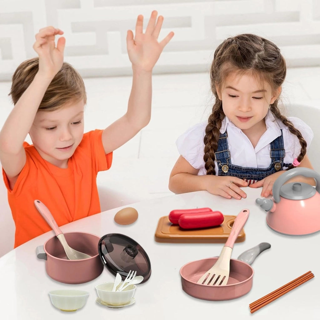 Set utensili da cucina giocattolo 28 pezzi per bambini