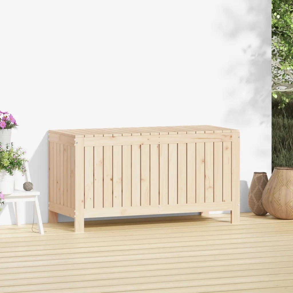 Contenitore da Giardino 115x49x60 cm in Legno Massello di Pino 823836