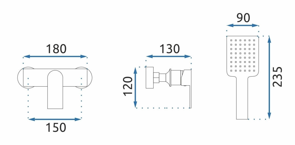 Rubinetto Doccia Urban Gold