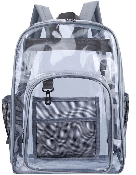 Zak da trasparenza, realizzato in PVC, resistente e impermeabile, alta qualità borsa trasparente, adatta per la sicurezza, il viaggio e gli eventi sportivi universitari.