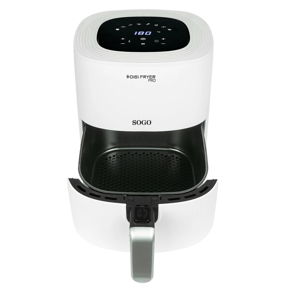 Friggitrice ad aria calda 5,5L senza olio, display LED touch, 8 programmi preimpostati, timer 60min temperatura 80-200°C - SOGO