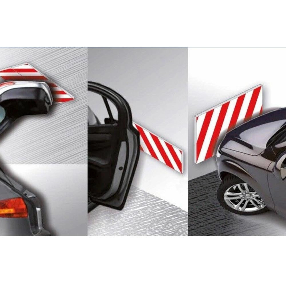 Trade Shop - Set 2 Pannelli Adesivi Antiurto Per Garage Box Protezione Paraurti Auto 14x100cm -