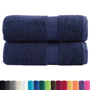 Asciugamani Premium SOLUND 2 pz Blu Navy 30x30 cm 600 g/m² 137251